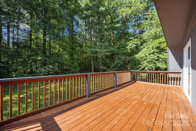 3276 Howard Gap Rd, Hendersonville, NC 28792 - view of wooden deck