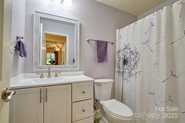 4130 Charlotte Hwy # G, Lake Wylie, SC 29710 - bathroom with vanity and a shower with shower curtain