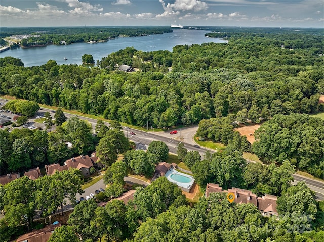 4130 Charlotte Hwy # G, Lake Wylie, SC 29710 - aerial overview of property's location featuring a nearby body of water and a forest