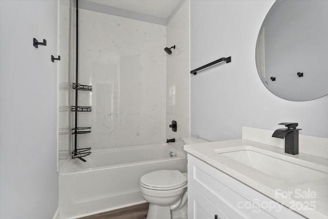 405 E Broad St, Salisbury, NC 28144 - bathroom with vanity, bathtub / shower combination, and wood finished floors