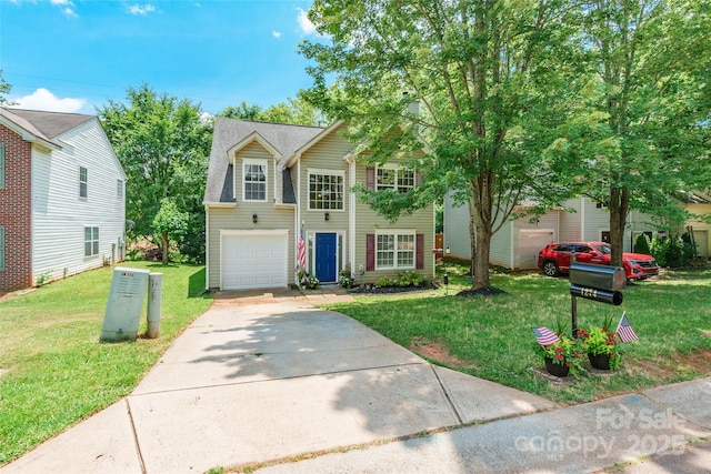 1274 Winding Path Rd, Clover, SC 29710 - traditional home featuring driveway, a front yard, and an attached garage