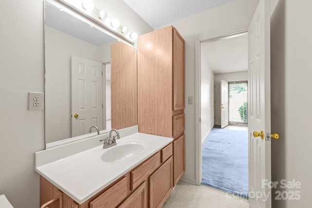 416 Park Ave, Granite Quarry, NC 28072 - bathroom featuring vanity and tile patterned floors