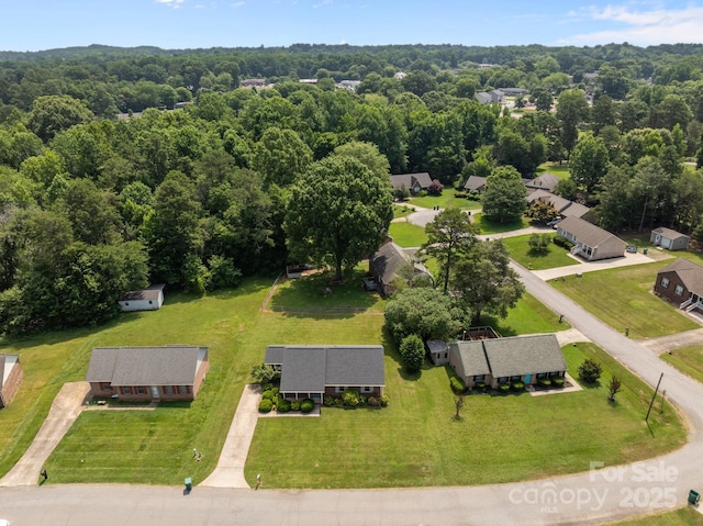 416 Park Ave, Granite Quarry, NC 28072 - drone / aerial view of a heavily wooded area
