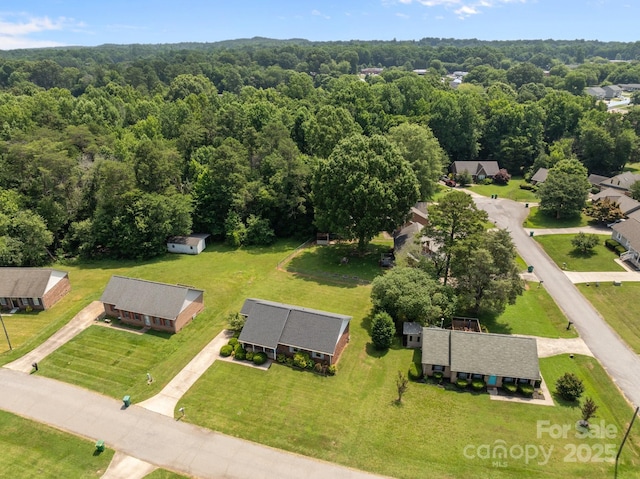 416 Park Ave, Granite Quarry, NC 28072 - aerial view of a heavily wooded area