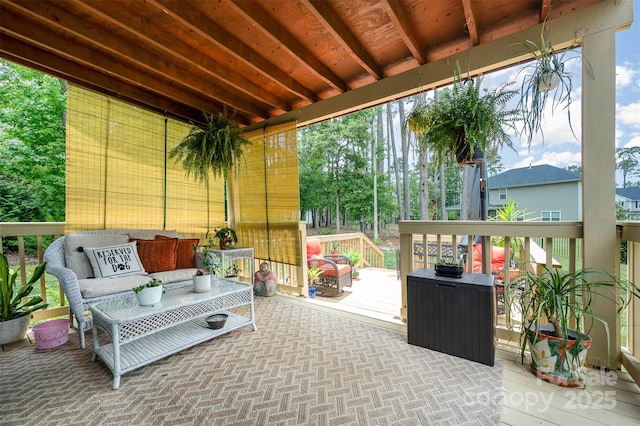 7718 Village Pkwy, Locust, NC 28097 - view of patio / terrace with a wooden deck
