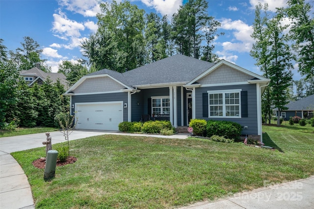 7718 Village Pkwy, Locust, NC 28097 - view of front of property featuring a garage, concrete driveway, and a front lawn