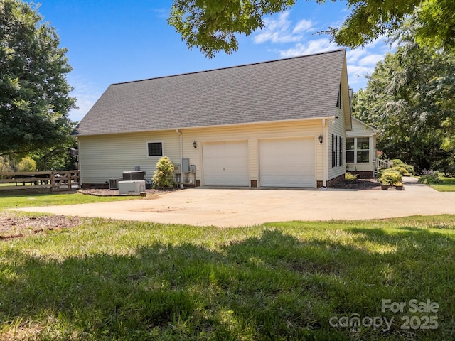 315 Talon Dr, Salisbury, NC 28147 - view of property exterior with a garage, concrete driveway, and roof with shingles