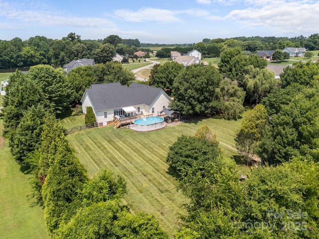 315 Talon Dr, Salisbury, NC 28147 - view from above of property featuring a pool area