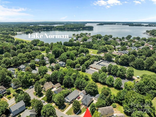 8225 Ballymore Ct, Huntersville, NC 28078 - aerial view of residential area featuring a large body of water