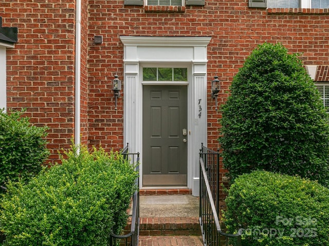 734 Naramore St, Davidson, NC 28036 - entrance to property featuring brick siding