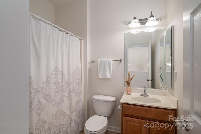 734 Naramore St, Davidson, NC 28036 - bathroom with vanity and a shower with shower curtain