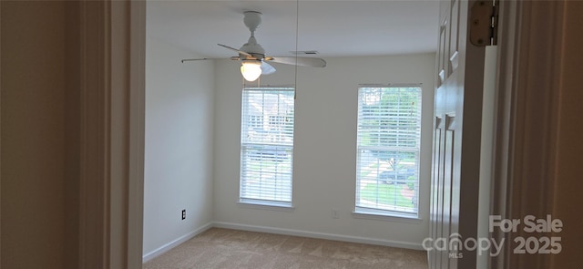 162 Autumn Falls Dr, Lake Wylie, SC 29710 - empty room with light colored carpet and ceiling fan