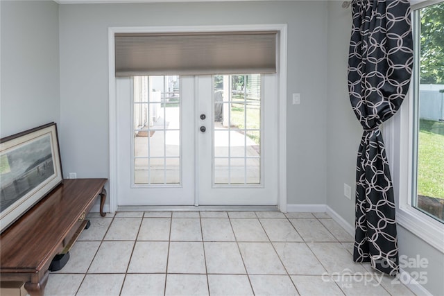 2085 Chapel Creek Rd SW, Concord, NC 28025 - doorway featuring tile patterned floors and french doors