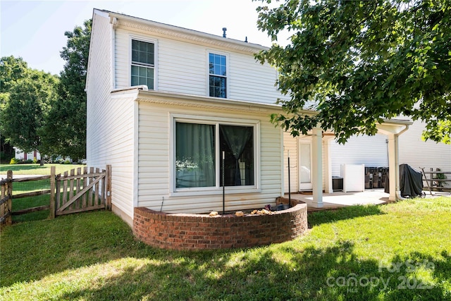 2085 Chapel Creek Rd SW, Concord, NC 28025 - back of property featuring a patio and a gate
