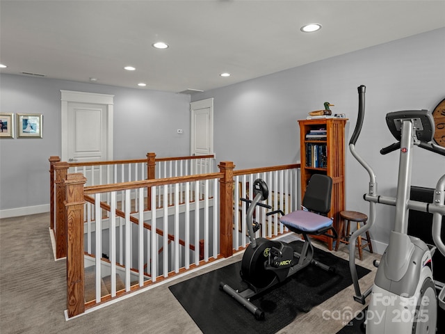 30 Stills Creek Loop, Fairview, NC 28730 - exercise area featuring recessed lighting and carpet flooring