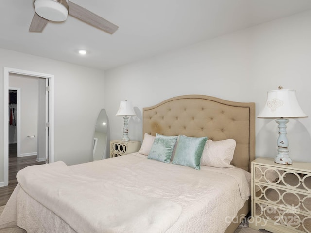 2796 Legacy Ridge Ln, Catawba, NC 28609 - bedroom featuring wood finished floors and a ceiling fan