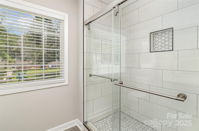 608 Red Hawk Way, Clover, SC 29710 - full bathroom featuring a stall shower