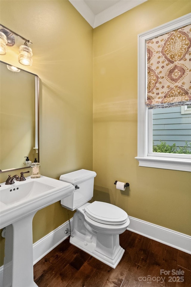 115 Boyce Rd, Charlotte, NC 28211 - bathroom featuring wood finished floors and ornamental molding