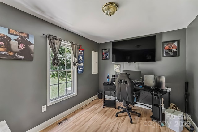1631 Berkley St SW, Lenoir, NC 28645 - office featuring wood finished floors and baseboards