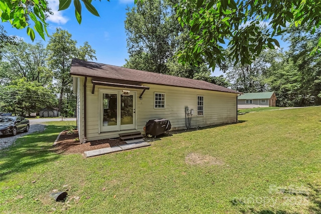 1631 Berkley St SW, Lenoir, NC 28645 - back of property featuring a yard and entry steps