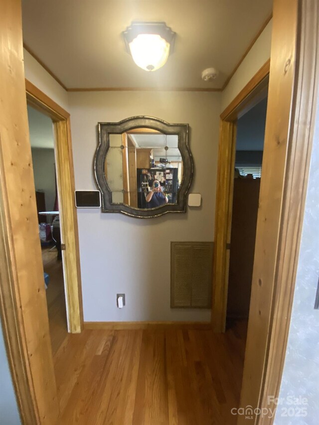 4303 Grier St, Gastonia, NC 28056 - corridor featuring wood finished floors and baseboards