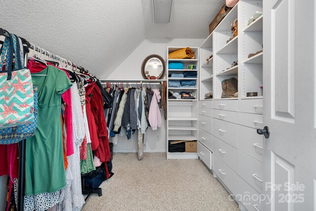 7648 Forest Oak Dr, Denver, NC 28037 - walk in closet featuring carpet and lofted ceiling