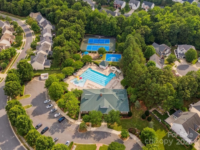 13930 Daltrey Ln, Charlotte, NC 28277 - aerial view of residential area with a pool