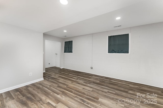 611 King Arthur Dr, Gastonia, NC 28056 - finished basement with wood finished floors and recessed lighting