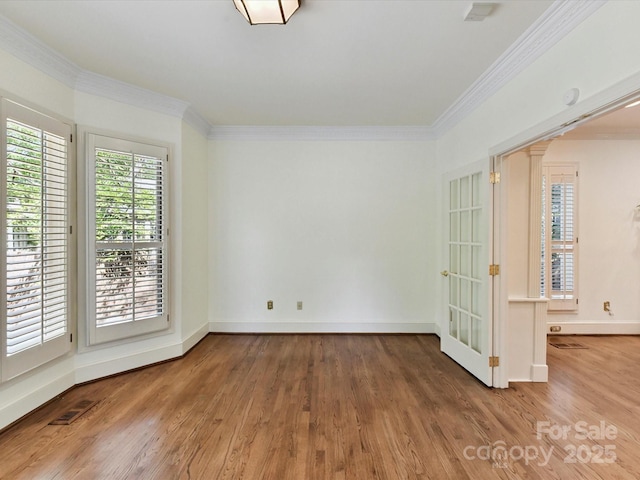 6546 Chestnut Grove Ln, Charlotte, NC 28210 - empty room with crown molding and wood finished floors
