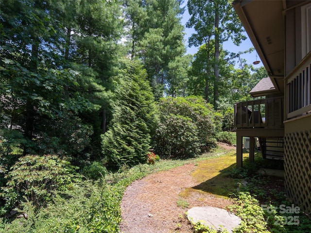19 Jasmine Pl, Laurel Park, NC 28739 - view of yard featuring a wooden deck