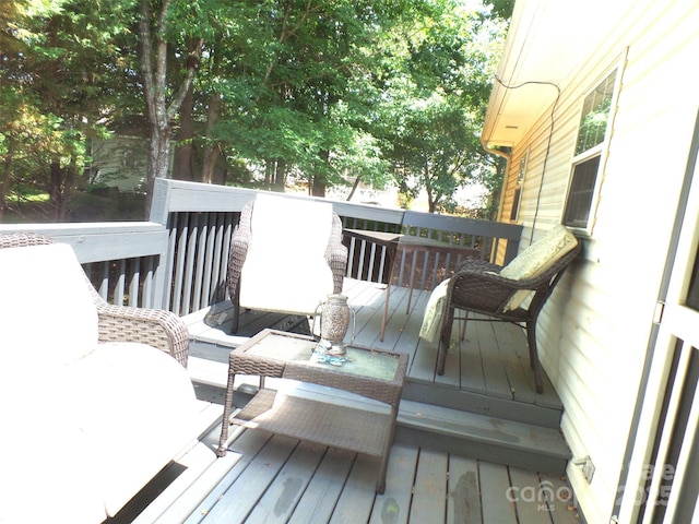 1609 Indian Springs Dr NW Unit 35, Conover, NC 28613 - view of wooden terrace