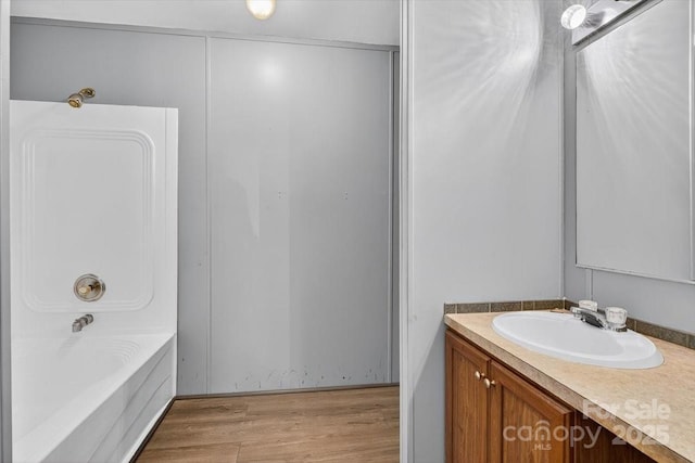 2611 Dallas Stanley Hwy, Stanley, NC 28164 - bathroom with vanity and wood finished floors