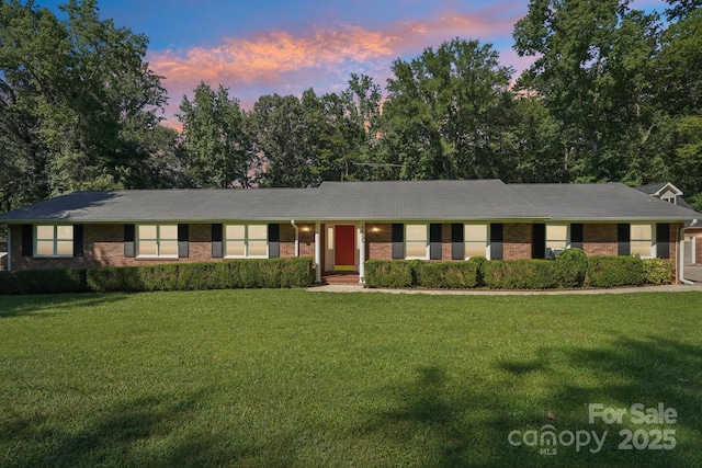3333 Tanglewood Dr, Rock Hill, SC 29732 - ranch-style home with brick siding and a yard