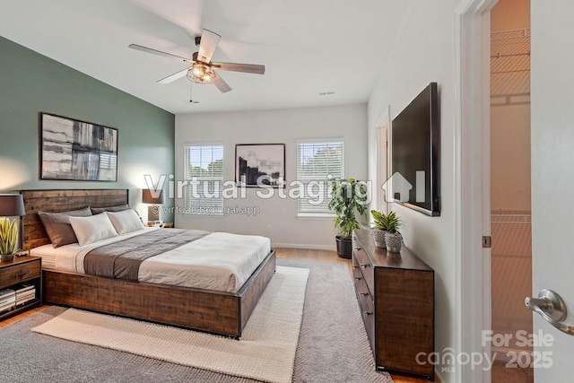 5037 Patton Dr, Gastonia, NC 28056 - bedroom with ceiling fan