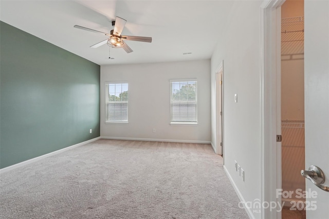 5037 Patton Dr, Gastonia, NC 28056 - spare room featuring ceiling fan and carpet