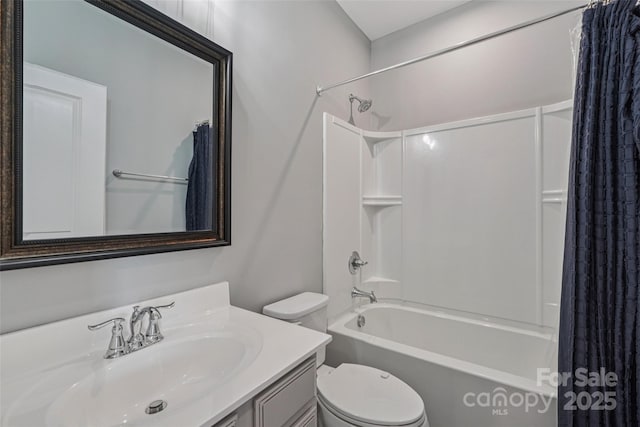 5037 Patton Dr, Gastonia, NC 28056 - bathroom with shower / bath combo with shower curtain and vanity