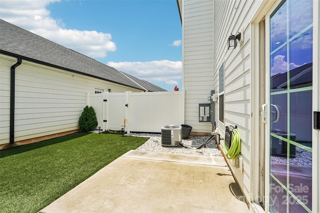 5037 Patton Dr, Gastonia, NC 28056 - view of patio / terrace with a gate