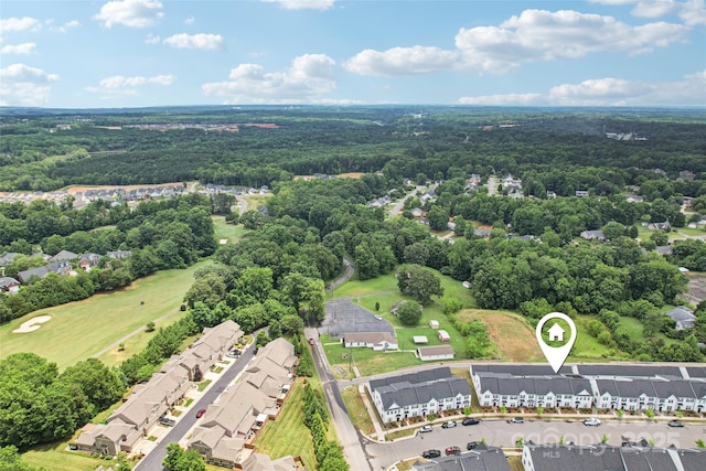 5037 Patton Dr, Gastonia, NC 28056 - aerial perspective of suburban area featuring a heavily wooded area