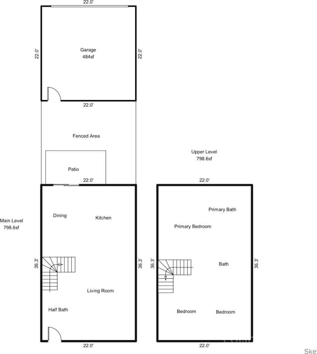 5037 Patton Dr, Gastonia, NC 28056 - view of home floor plan