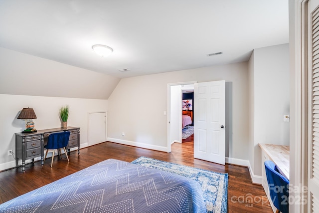 3920 Tilley Morris Rd, Matthews, NC 28105 - home office featuring wood finished floors and vaulted ceiling