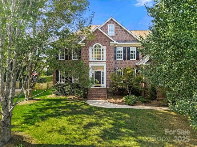 6123 Abergele Ln, Matthews, NC 28104 - colonial home with brick siding