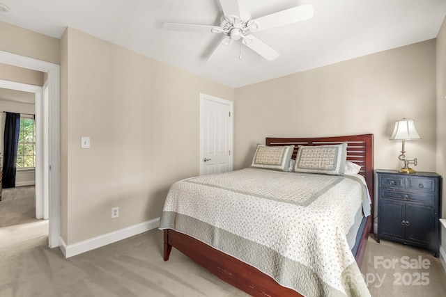 6123 Abergele Ln, Matthews, NC 28104 - bedroom with carpet and a ceiling fan