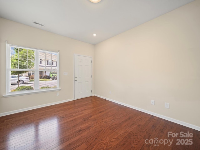 15239 Wrights Crossing Dr, Charlotte, NC 28278 - unfurnished room featuring wood finished floors and recessed lighting