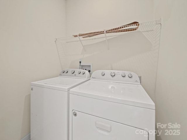 15239 Wrights Crossing Dr, Charlotte, NC 28278 - laundry room with washing machine and clothes dryer