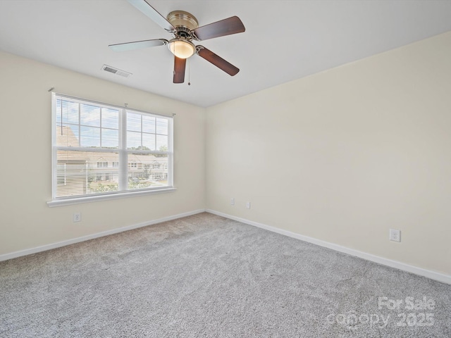 15239 Wrights Crossing Dr, Charlotte, NC 28278 - carpeted empty room with baseboards and a ceiling fan