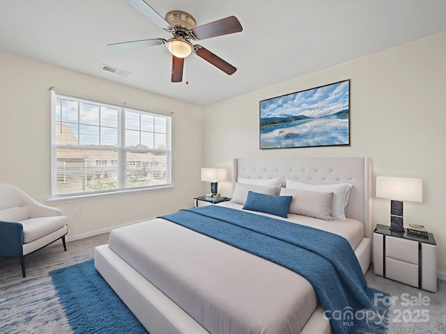 15239 Wrights Crossing Dr, Charlotte, NC 28278 - bedroom with carpet floors and a ceiling fan