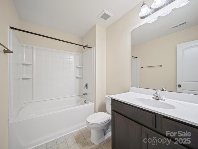 15239 Wrights Crossing Dr, Charlotte, NC 28278 - full bathroom featuring vanity and washtub / shower combination