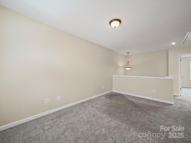15239 Wrights Crossing Dr, Charlotte, NC 28278 - carpeted empty room with baseboards and recessed lighting