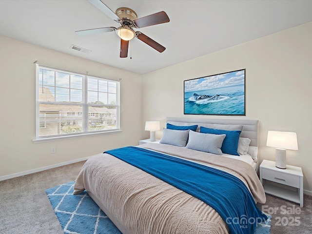 15239 Wrights Crossing Dr, Charlotte, NC 28278 - bedroom featuring carpet floors and a ceiling fan