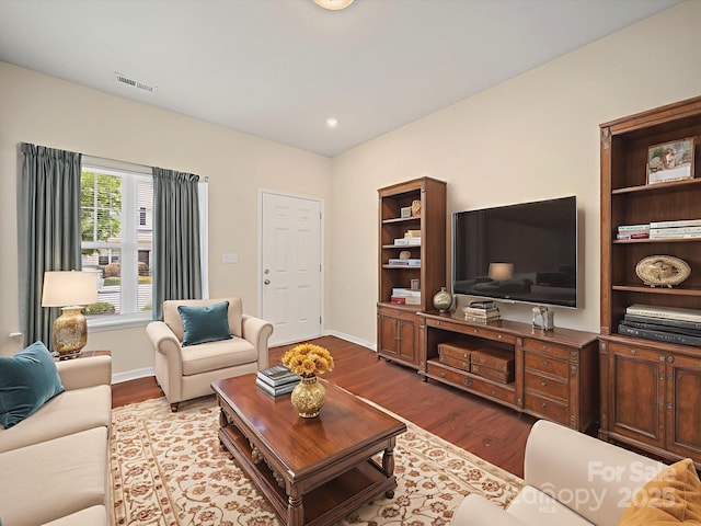 15239 Wrights Crossing Dr, Charlotte, NC 28278 - living room featuring wood finished floors